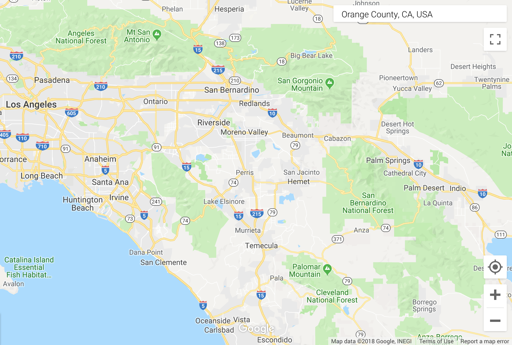 Care Partners Location Map - Orange County